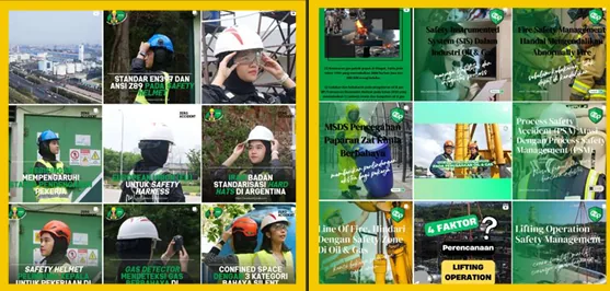 Contoh portofolio Sosial Media